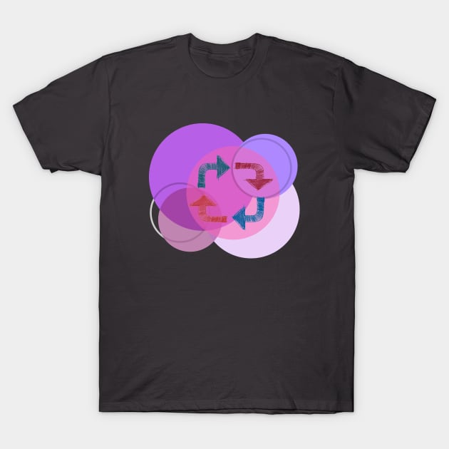 Roundabout circle T-Shirt by ahgee